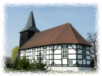 Fachwerkkirche in Bluno in der Nähe von Hoyerswerda